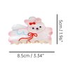 Cartoon Bunny Hair Clip,Acrylic Hair Clip,Small Claw Clip for Women, 1 Count (Pack of 1)