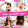 Aussumy Vented Detangling Hair Brush - 2 Pack Detangler Hairbrush for Effortless Tangle Removal - Ultra-Soft Bristles -For Natural Curly Straight Wet Dry Damaged Hair for Women Men Kids - Black & Pink