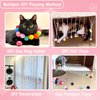 POSAPET Cat Toy Balls Soft Pom Pom Balls for Kittens Plush Toy Interactive Cat Pompom Toys for Indoor Cats Playing Balls for Craft DIY Decorations (1.6inches 20pcs)