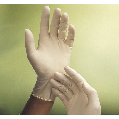Adenna GLD265 Gold 6 mil Powder-Free Latex Gloves, Medical Grade, White, Medium, Box of 100