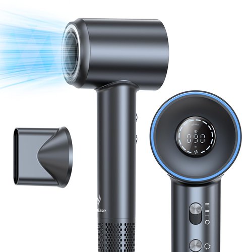 VivaEase Ionic Hair Dryer - 150000 RPM Professional High-Speed Drying, 3 Speeds &amp; 5 Temps with HD...