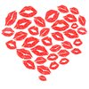 10 Sheets/80pcs Red Fake Lips Temporary Tattoo Stickers,Waterproof Stickers,Red Kiss Temporary Tattoo Stickers,Lip Stickers Sexy Tattoos Sticker for Adult Women Girls Valentines Day Theme Decorations.