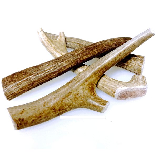 Mountain Dog Chews - Small Whole Deer Antler 6 Pack - Deer Antler Dog Chew - Grade A Premium - Organic - Made in USA - No Mess