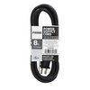 Prime PS005608 8-Feet 16/2 SJT Replacement Power Supply Cord, Black