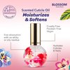 Blossom Scented Cuticle Oil, Infused with Real Flowers, Hydrating, Moisturizing, Strengthening, Made in USA, 0.5 fl. oz, Rose