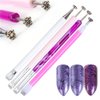 4 Pcs Nail Magnet Tool Set, Pure Vie High Quality Enhanced Version Nail Magnet Pen Double Ended Magnet Wand Magnet Stick Cat Eye Magnet for Nails Gradient Magnetic Gel Nail Polish Nail Art DIY Salon