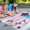 ARTEZA Kids Sidewalk Chalk, Set of 12, Egg-Shaped Washable Chalk