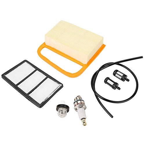 Air Filters Set for TS410 TS420 Concrete Cutoff Chop Saw Parts Replace Kit with Air Filter Fuel Filter Line Fuel Filter and Primer Bulb Auxiliary Filter Spark Plug Service Kit