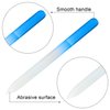 6 Pack Glass Nail Files with Case Stocking Stuffers for Women Crystal Glass Fingernail Files for Natural Nails Double Sided Nail File Gifts Manicure Set for Gentle Nail Care, 6 Colors