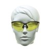 ANSI Z87.1 Motorcycle Yellow Bifocal Safety Glasses 2.50 for Men and Women. Half Framed Wraparound Style. Free Hard Case & Sunglass String