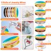 Audab Jewelry Wire Wrapping Jewelry Making Supplies Kit, Ring Sizer Measuring Tools Kit with Tools, Ring Craft Wires, Jewelry Findings for Rings Repair