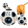 Pets First MLB New York Yankees Baseball Treat Dispensing Toy for Dogs and Cats, Rubber Ball Dog Toy, Interactive Fun Dog Treat Toy, Natural Rubber Dog Feeding Toy