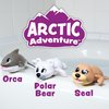 Tub Works® Wind Up Swimming Baby & Toddler Bath Toys, Arctic 3 Pack | Wind Arms & Watch Them Swim! | Interactive Baby Bath Toys | Ideal Bathtub Toys, Baby & Toddler Pool Toys or Water Table Toys