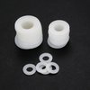 YOUYIDUN-650 Pcs White Nylon Flat Washer Assortment Kit, Round Flat Nylon Washers for Household Commercial Appliances Electrical Connections, 5-20 mm, M2/M2.5/M3/M4/M5/M6/M8/M10