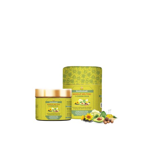 WE HERBAL Purifying Makeup Cleansing Balm Pore Cleanser For All Skin, Hydrating Makeup Remover Balm, Reduces Skin Pores After Makeup Glowing Effect Kumkumadi Oil Makeup Cleanser, 100 gm (3.5 Fl Oz)