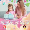 YOYTOO 6 Sets Princess Beaded Bracelets for Girls, Princess Bracelets Dress Up Pretend Play Jewelry Set Party Favors Gift for Girls Kids