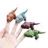 Berry President Dinosaur Toys for Kids 3-5, Dinosaurs Biting Fingers Puppets,Dinosaur Action Figures with Movable Mouths, Jurassic Dinosaur Toys (4 Dinosaurs)