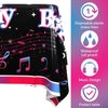 Obussgar 4 Pieces Music Party Decorations, Musical Birthday Party Tablecloths Supplies, Music Theme Rectangular Plastic Table Covers for Music Theme Birthday Party Decorations, 54 x 108 Inch