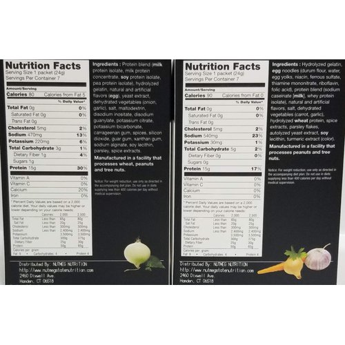 Proti Fit Chicken Noodle and Cream of Chicken Soup Diet Bundle Pack (14 Servings) - | Healthy Nutritious|, Low Calorie, Low Fat, Low Carb, Low Sugar