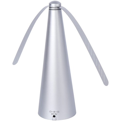 PIAOPIAONIU 1 Pcs Fly Fan for Outdoor Table Picnic Fly Fan and Food Fan Indoor Outdoor Meal for Party,Silver