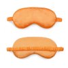 Magik Double-Sided Satin Silky Travel Sleep Eye Mask Cover Padded Blindfold Smooth (Orange, 1 Pack)