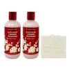 Bath & Body Works Japanese Cherry Blossom 2 Piece Bubble Bath Value Pack with a Natural Oats Soap - Full Size