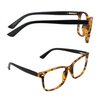 LAMBBAA Vintage Square Progressive Multifocal Presbyopic Glasses, Anti-Blue Light Glasses for Men Women Readers (Dark Tortoise +0.75/+3.25 Magnification)