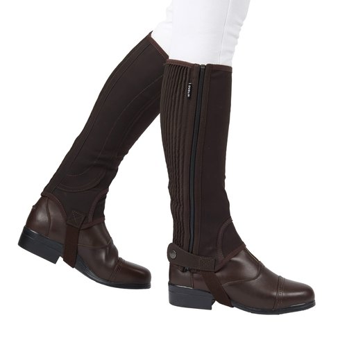 Dublin Easy-Care Half Chaps II, Brown, Childs Small
