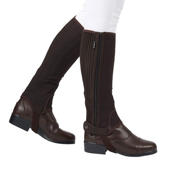 Dublin Easy-Care Half Chaps II, Brown, Childs Small