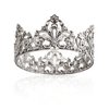 YADIRF Alloy King Queen Royal Full Round Crown Wedding Tiara Headbands Princess Crowns For Pageant Party Hair Accessories (Silver)