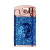 GADATOP Electric Personalized Creative Lighter Rocker Lighter Windproof Lighter USB Rechargeable Flameless Lighter Double Arc Plasma Lighter with Gift Box (Blue)