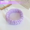 AEGYPIUS Face Wash Headband And Wristband Set, 3 Pcs Headband for Washing Face Wash Wristbands, Spa Headband And Wristband Set Headband And Wristband Set for Face Washing Purple Face Wash Wristbands