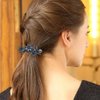 Arvintas 2 Pack Hair Clips, Ink-Blue Vintage Rhinestone Hair Clips Sparkly Crystal Clips Flower Small Hair Barrettes, Fancy Wedding Hair Accessories for Women Girls Bridal