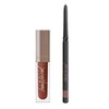 Beauty For Real Lip Kit, Love Your So - Lip Gloss + Shine (Rebel Rebel) & D-Fine Lip Pencil (Neutral Deep) - Non-Sticky Plumping & Hydrating Gloss and Complementary, Long-Wear Lip Liner