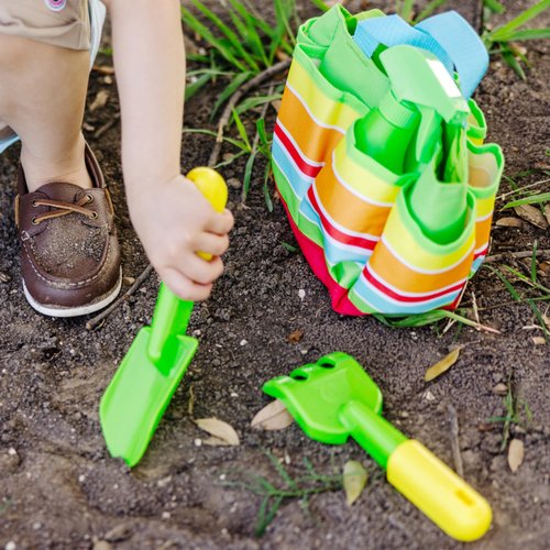 Melissa & Doug Sunny Patch Giddy Buggy Toy Gardening Tote Set With Tools