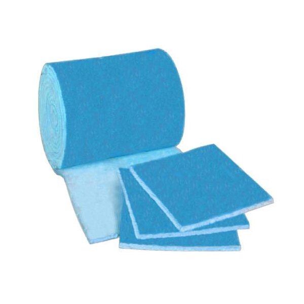 HVAC/Air Filter Media Roll, Blue/White MERV6 Polyester Media - 1 inch x 24 inch x 24 Foot