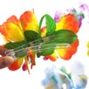 6 Pcs Hibiscus Flower Hair Clips Hawaiian Beach Theme Artifical Flower Hair Accessories for Women Girls Costume Party Favors, Random Color