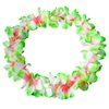 ZCMG Hawaiian Leis Headband Wristbands Hawaii Tropical Luau Flower Women Necklace Headpiece Hair Bands Hairband Bracelets Beach Summer Pool Wedding Cosplay Birthday Dress Up Party Supplies Green