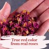 Dried Rose Petals | Edible, Food Grade Red Petals for Cooking and Tea | Suitable for Soap Making, Infused Oils, Lipgloss, Bath Bombs, Bath, Wedding Confetti | 4 oz by Better Shea Butter