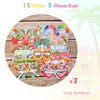 PHOGARY 30 Pack Luau Party Glasses Funny Hawaiian Paper Glasses, Tropical Fancy Dress Props for Fun Summer Kids Party Favors Hawaii Party Supplies Beach Themed Party Decoration