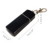 Honoro Lady's Portable Pocket Ashtray,Metal Outdoor Ashtray with Keychain for Outdoor Use,Black