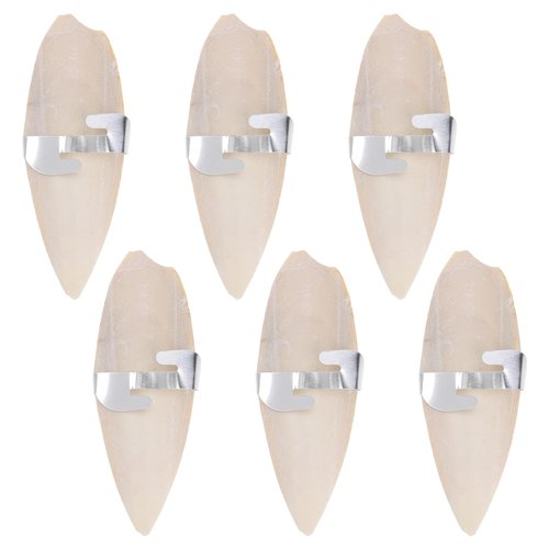 Hemobllo 6 Set Bird Cuttlebone Chew Toy Holder Natural Cuddle Bone Parakeets Cockatiels Parrots Tortoises