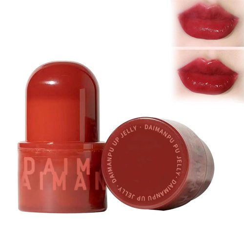 Buatkontly Hezhuang Lip Jelly, 2024 New Hezhuang Jelly Lip Gloss, Tinted Hydrating Lip Gloss, Long Lasting Jelly Texture Moisturising, High Shine Non-Stick Gloss Lip Makeup (#04)
