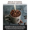 Kimera Koffee Dark Roast - Organic Ground Coffee Infused with Essential Brain Vitamins Ground (12oz)