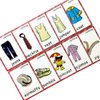 SANTSUN Set of Clothing Flash Cards for Toddlers(36 pc) | Kids Learning Flashcard & Montessori Pocket Cards Toys | Perfect for Pre-K Decor Background Wall Stickers, Teacher/Autism Therapists Tools