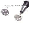 MZCMSL 2pcs Metal Drill Bits for 25mm Sandpaper Disc, 3/32 Shank Pedicure Sanding Disc Bit, Electric Foot File Tool