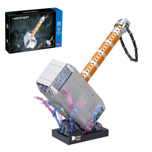 SZRUIZITEC 975PCS Thor Battle Hammer Building Blocks Toys,Creative Super Hero Building Set, Best Gift for 6+ Boys, Girls or Adults