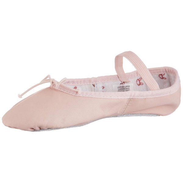 Bloch girls Bloch Girl's Bunnyhop Full Sole Leather Ballet Slipper/Shoe dance shoes, Pink, 11 Little Kid US