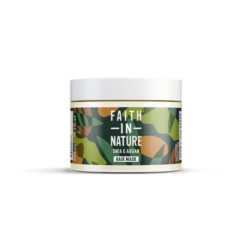 Faith in Nature Natural Shea & Argan Hair Mask, Nourishing, Vegan & Cruelty Free, Parabens and SLS Free, For Dry Hair, 300ml