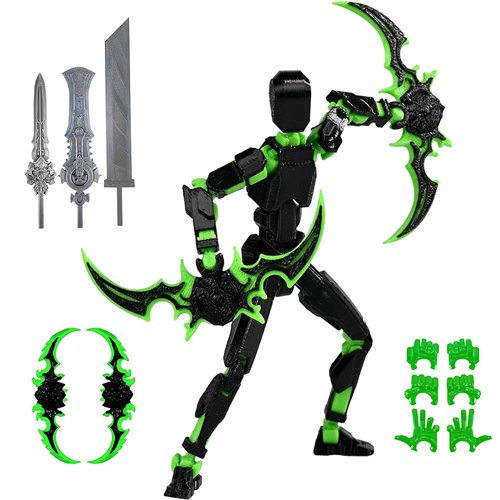 T13 Action Figure Set（Assembly Completed） 3D Printed Multi-Jointed Titan 13 Robot,Dummy 13 Robot Collectible Action Figure Articulated,for Collectors Desktop Decorations